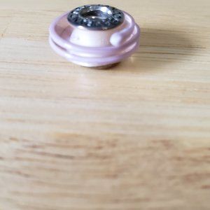 Pandora Pink Ribbon Murano Glass Retired Charm